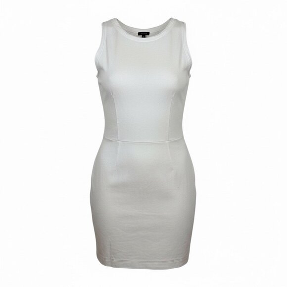 Monrow Sheath Mini Dress Size XS White French Terry Sleeveless Cotton HD0323 - Picture 9 of 10